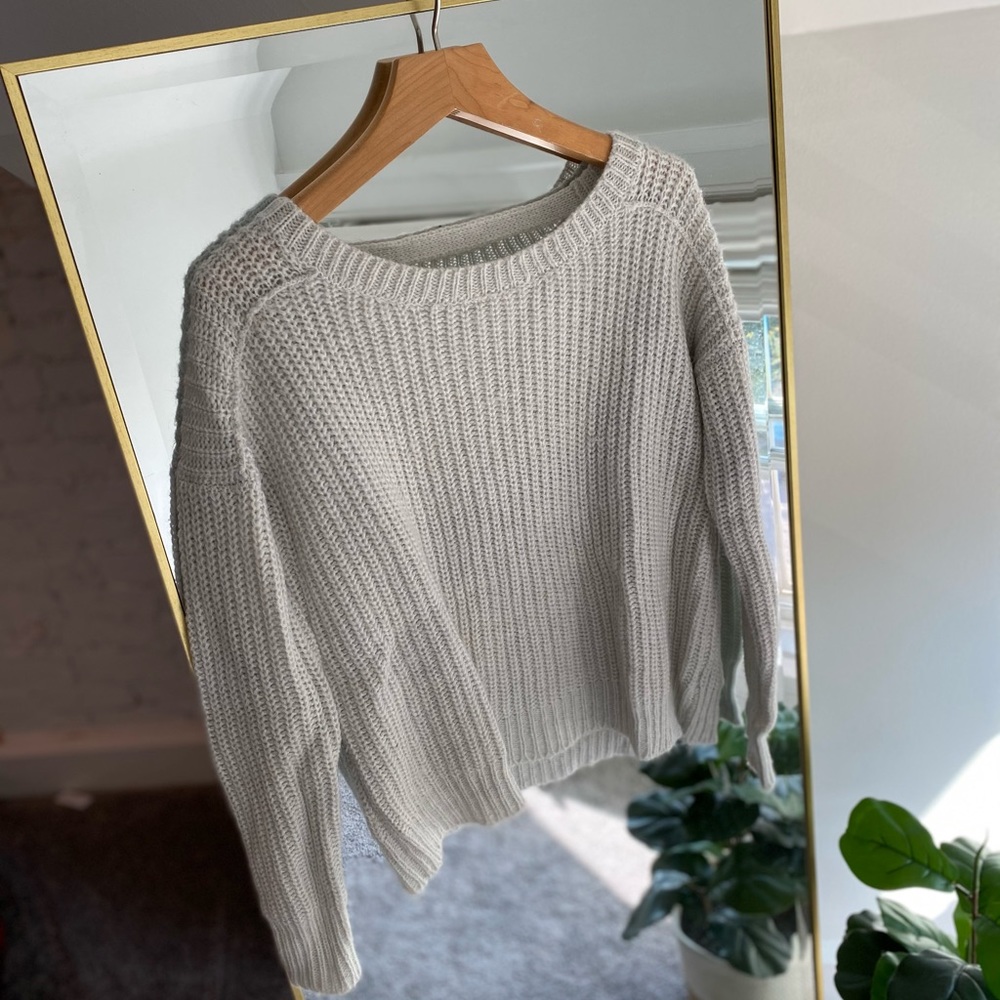 Open back sweater